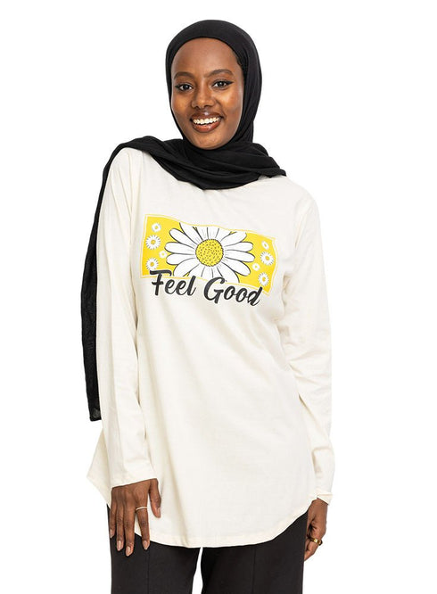 Creamy Printed Long - Sleeve Design 13 - Khotwh